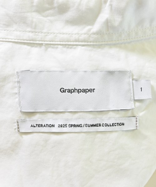 Graphpaper（グラフペーパー）カジュアルシャツ 白 サイズ:1(S位) メンズ/2200613911023