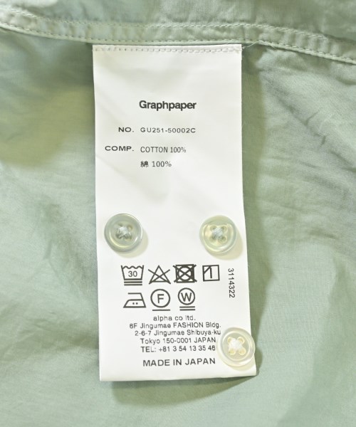 Graphpaper（グラフペーパー）カジュアルシャツ 白 サイズ:1(S位) メンズ/2200613911023