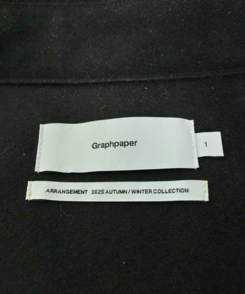 Graphpaper（グラフペーパー）カジュアルシャツ 黒 サイズ:1(S位) メンズ/2200614443011