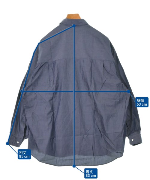 Graphpaper（グラフペーパー）カジュアルシャツ 紺 サイズ:F メンズ/2200617831020