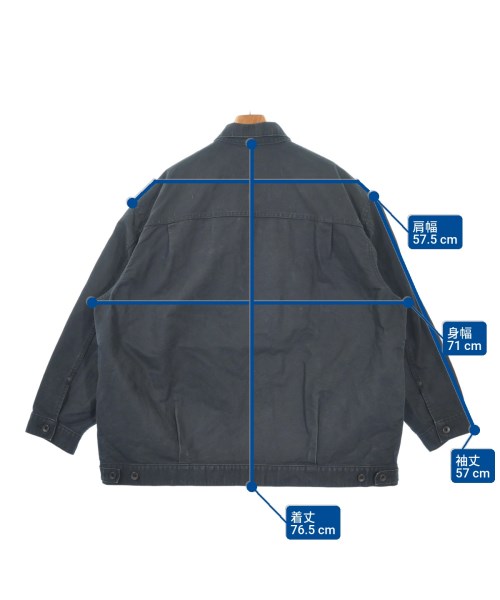 Graphpaper（グラフペーパー）カバーオール 黒 サイズ:2(M位) メンズ/2200619289058