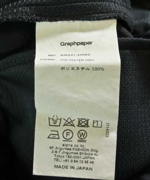 Graphpaper（グラフペーパー）ショートパンツ 黒 サイズ:1(S位) メンズ/2200620768108