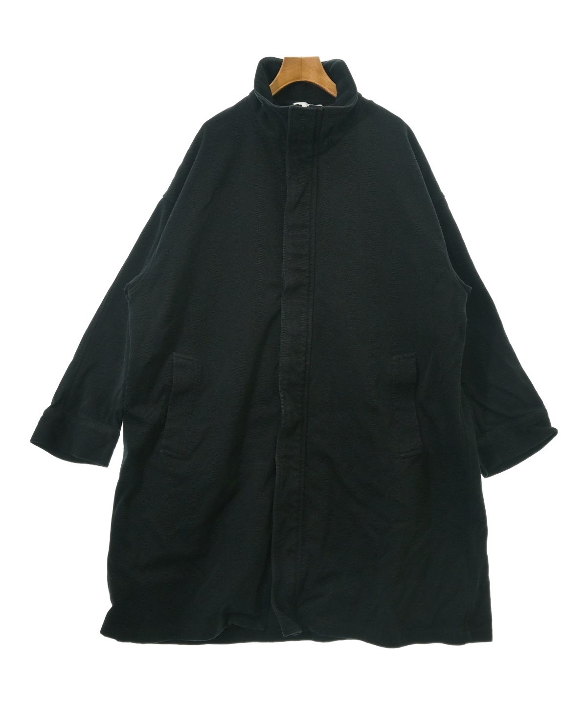 graphpaper 20SS ストライプコート　ブラック　２ Graphpaper Light Melton Oversized Coat/2