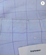 Graphpaper（グラフペーパー）カジュアルシャツ 青 サイズ:2(S位) メンズ/2200606835022