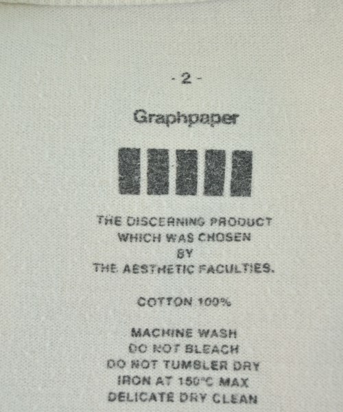 Graphpaper（グラフペーパー）Tシャツ・カットソー 白 サイズ:2(M位) メンズ/2200570029076
