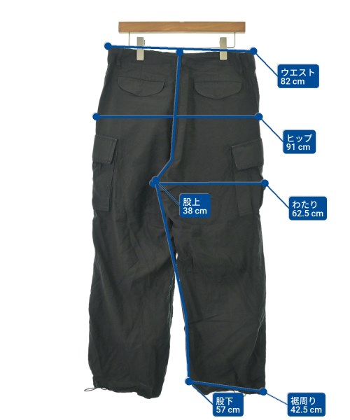 Graphpaper（グラフペーパー）カーゴパンツ 黒 サイズ:1(S位) メンズ/2200672790010