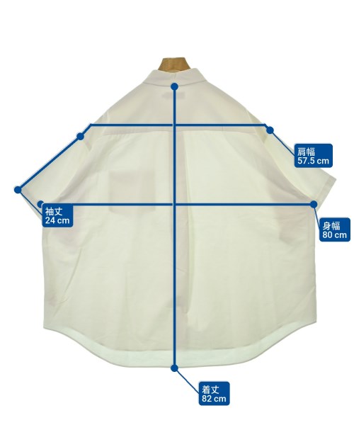 Graphpaper（グラフペーパー）カジュアルシャツ 白 サイズ:F メンズ/2200674125094