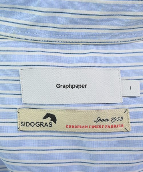 Graphpaper（グラフペーパー）カジュアルシャツ 青 サイズ:1(S位) メンズ/2200674783096