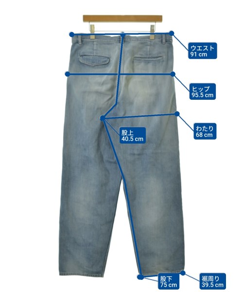 Graphpaper（グラフペーパー）デニムパンツ 青 サイズ:3(L位) メンズ/2200675464017