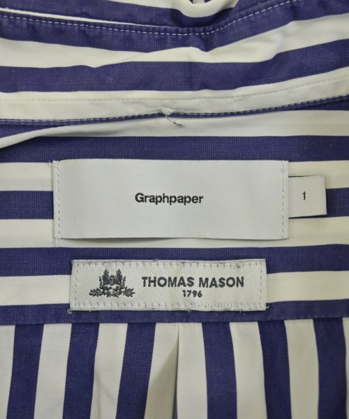 Graphpaper（グラフペーパー）カジュアルシャツ 紺 サイズ:1(S位) メンズ/2200671497163