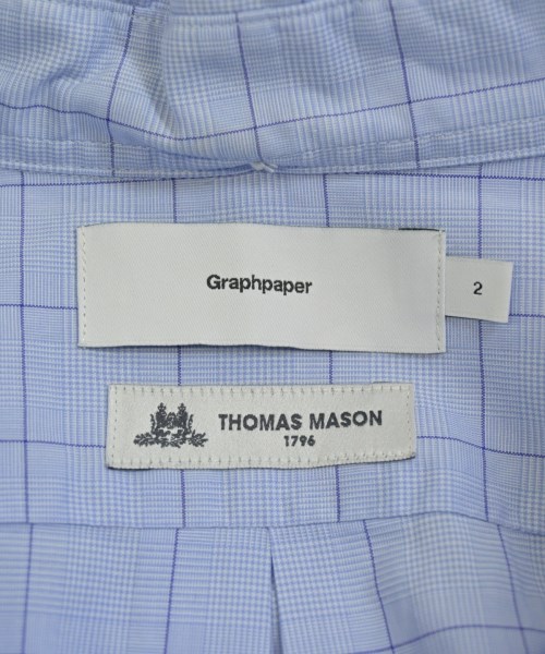 Graphpaper（グラフペーパー）カジュアルシャツ 青 サイズ:2(M位) メンズ/2200671497170