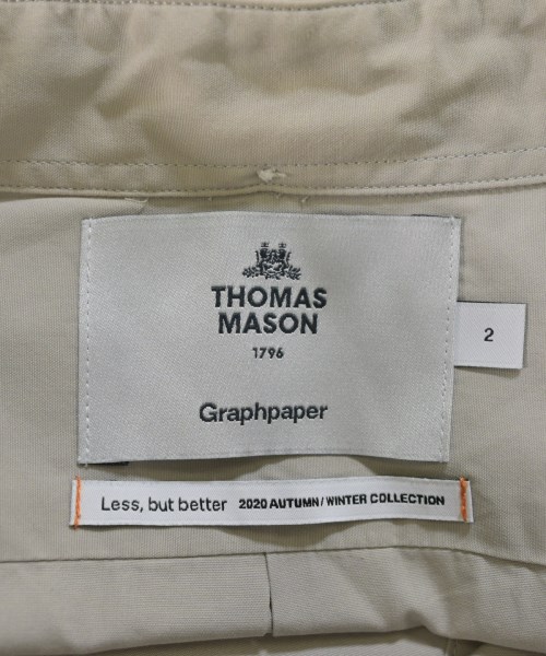 Graphpaper（グラフペーパー）カジュアルシャツ ベージュ サイズ:1(S位) メンズ/2200671497187