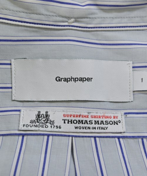 Graphpaper（グラフペーパー）カジュアルシャツ 青 サイズ:1(S位) メンズ/2200671497194