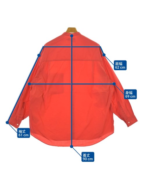 Graphpaper（グラフペーパー）カジュアルシャツ 赤 サイズ:F メンズ/2200676824032