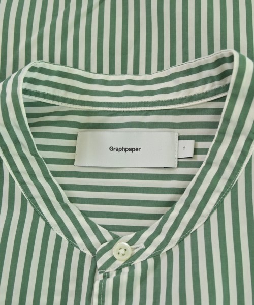 Graphpaper（グラフペーパー）カジュアルシャツ 緑 サイズ:1(S位) メンズ/2200676824056