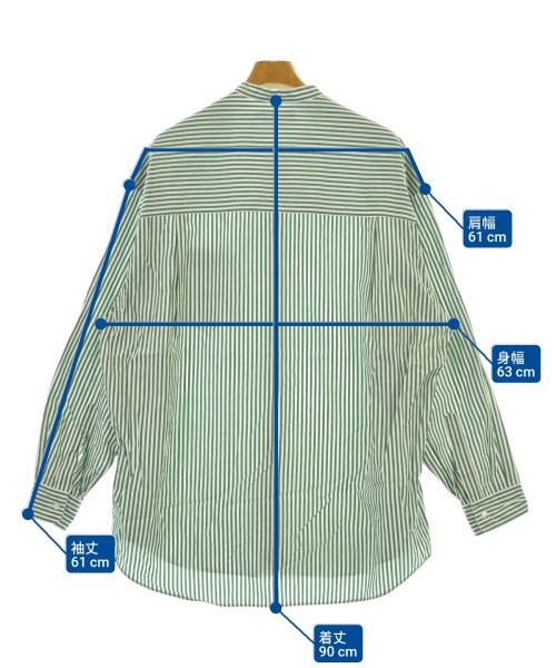 Graphpaper（グラフペーパー）カジュアルシャツ 緑 サイズ:1(S位) メンズ/2200676824056