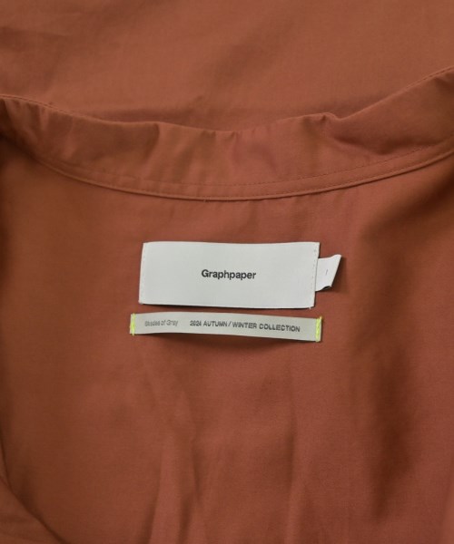 Graphpaper（グラフペーパー）カジュアルシャツ 茶 サイズ:1(S位) メンズ/2200676824070