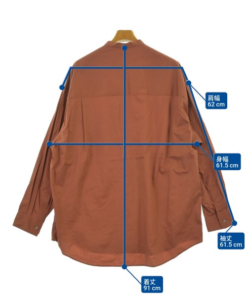 Graphpaper（グラフペーパー）カジュアルシャツ 茶 サイズ:1(S位) メンズ/2200676824070