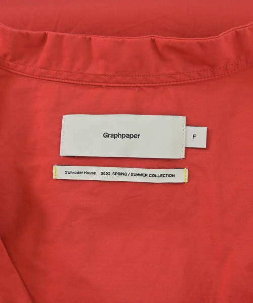 Graphpaper（グラフペーパー）カジュアルシャツ 赤 サイズ:F メンズ/2200676824094