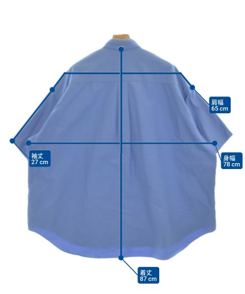 Graphpaper（グラフペーパー）カジュアルシャツ 青 サイズ:F メンズ/2200667471139