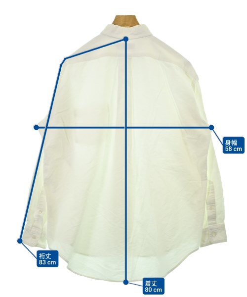 Graphpaper（グラフペーパー）カジュアルシャツ 白 サイズ:2(M位) メンズ/2200674974258