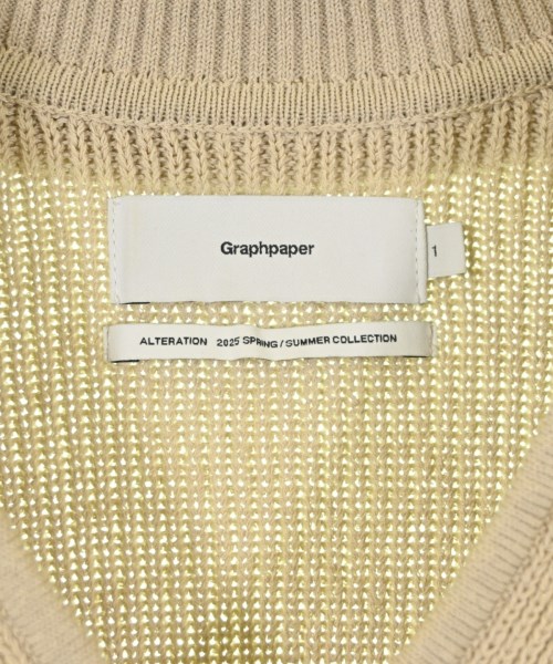 Graphpaper（グラフペーパー）ニット・セーター ベージュ サイズ:1(S位) メンズ/2200687432028