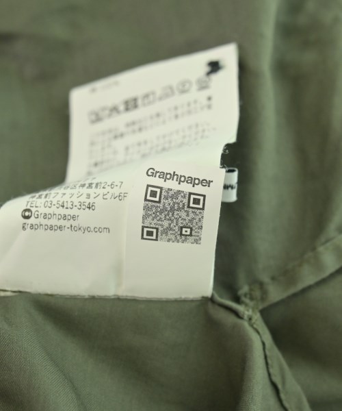 Graphpaper（グラフペーパー）カジュアルシャツ カーキ サイズ:00(XS位) メンズ/2200687432042