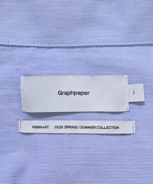 Graphpaper（グラフペーパー）カジュアルシャツ 青 サイズ:1(S位) メンズ/2200665370632