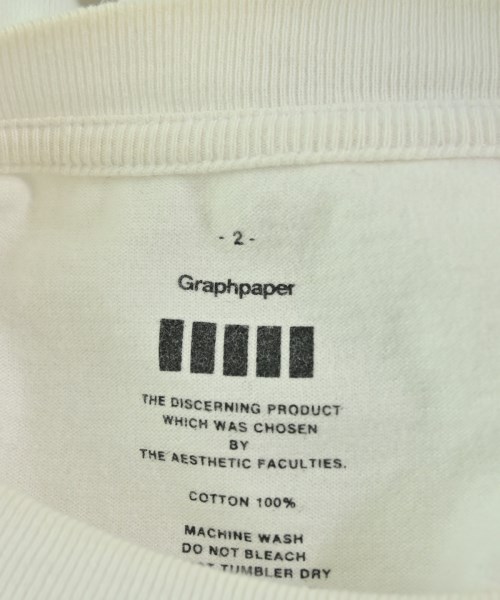 Graphpaper（グラフペーパー）Tシャツ・カットソー 白 サイズ:2(M位) メンズ/2200699511179