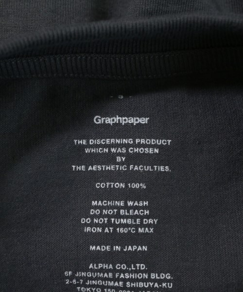 Graphpaper（グラフペーパー）Tシャツ・カットソー グレー サイズ:3(L位) メンズ/2200701122034