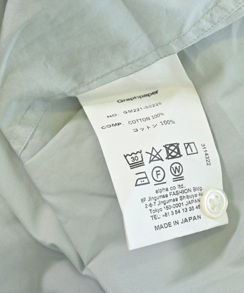 Graphpaper（グラフペーパー）カジュアルシャツ 緑 サイズ:F メンズ/2200646236292