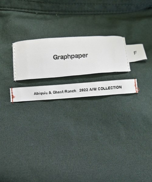 Graphpaper（グラフペーパー）カジュアルシャツ 緑 サイズ:F メンズ/2200646236308