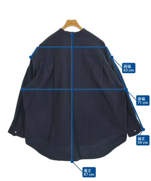 Graphpaper（グラフペーパー）カジュアルシャツ 紺 サイズ:F メンズ/2200654834053