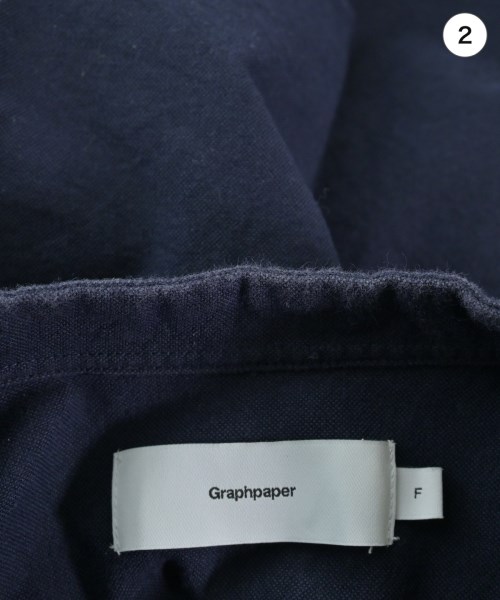 Graphpaper（グラフペーパー）カジュアルシャツ 紺 サイズ:F メンズ/2200654834053