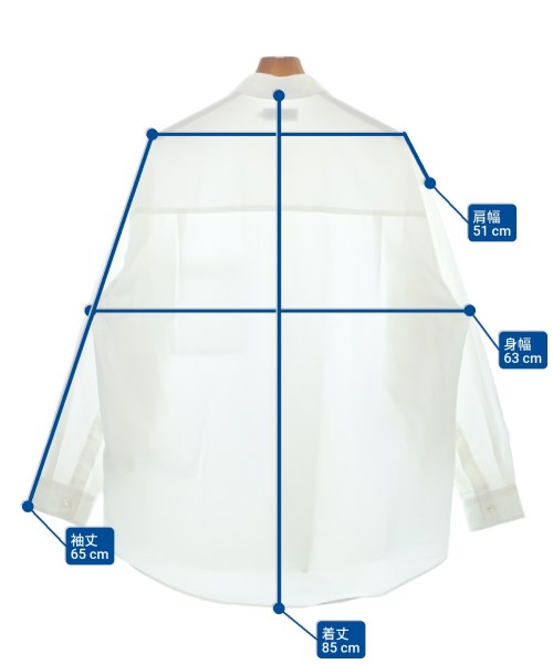 Graphpaper（グラフペーパー）カジュアルシャツ 白 サイズ:F メンズ/2200651332095