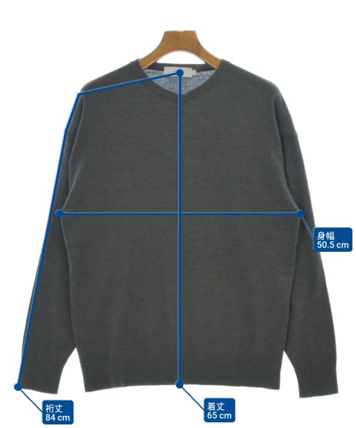 Graphpaper（グラフペーパー）ニット・セーター グレー サイズ:1(S位) メンズ/2200655436027