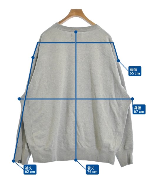 Graphpaper（グラフペーパー）スウェット グレー サイズ:F メンズ/2200657984298