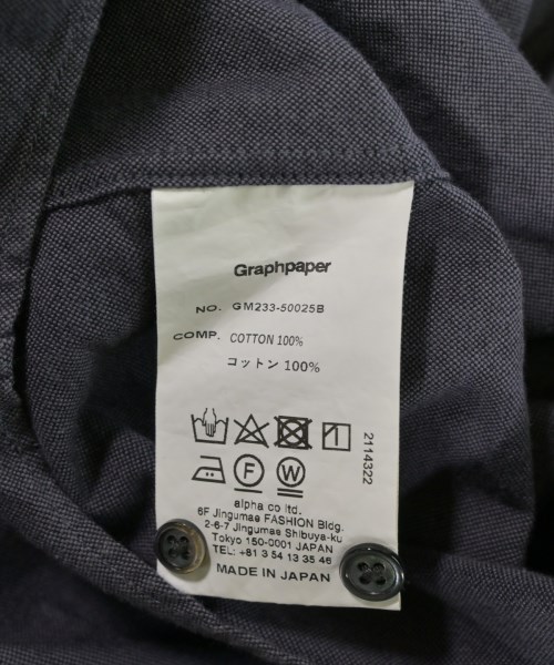 Graphpaper（グラフペーパー）カジュアルシャツ グレー サイズ:F メンズ/2200657841775