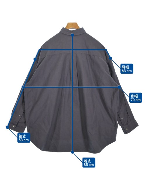 Graphpaper（グラフペーパー）カジュアルシャツ グレー サイズ:F メンズ/2200657841775