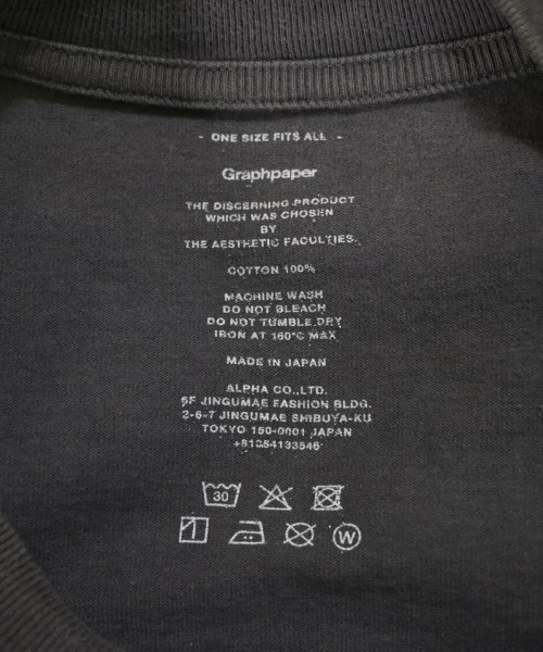 Graphpaper（グラフペーパー）Tシャツ・カットソー グレー サイズ:ONE メンズ/2200710889034