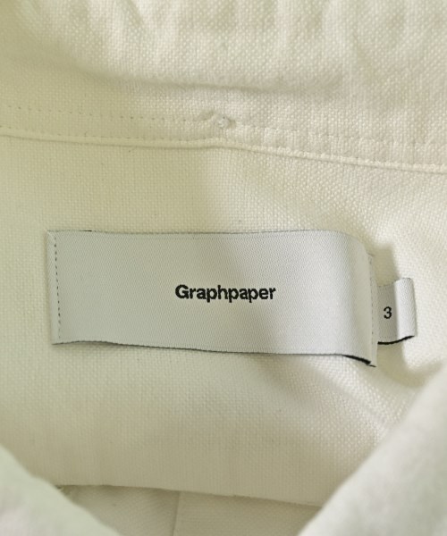 Graphpaper（グラフペーパー）カジュアルシャツ 白 サイズ:3(L位) メンズ/2200707205168