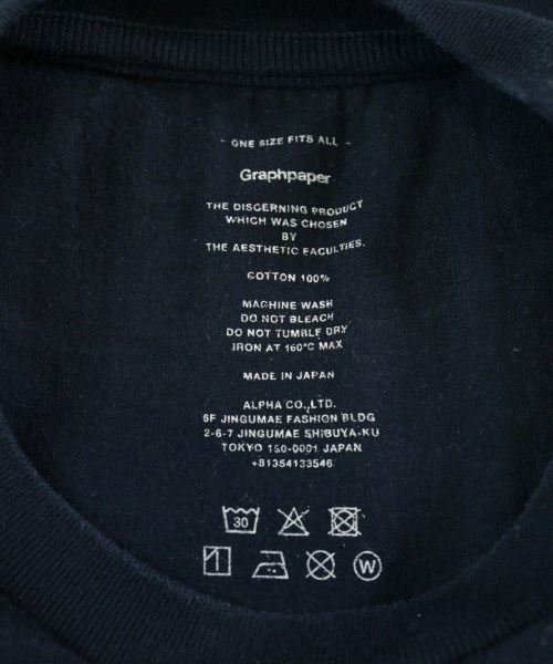 Graphpaper（グラフペーパー）Tシャツ・カットソー 紺 サイズ:ONE メンズ/2200711200074