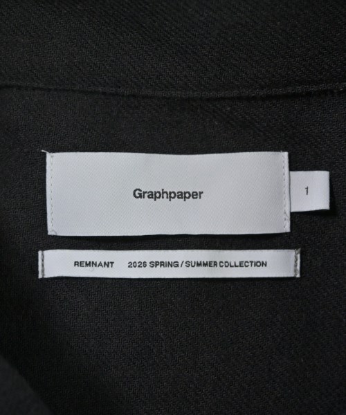 Graphpaper（グラフペーパー）カジュアルシャツ 黒 サイズ:1(S位) メンズ/2200711327047