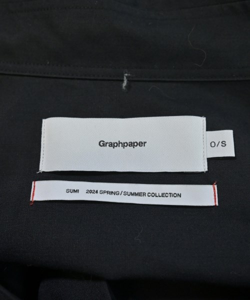 Graphpaper（グラフペーパー）カジュアルシャツ 黒 サイズ:ONE メンズ/2200712816069