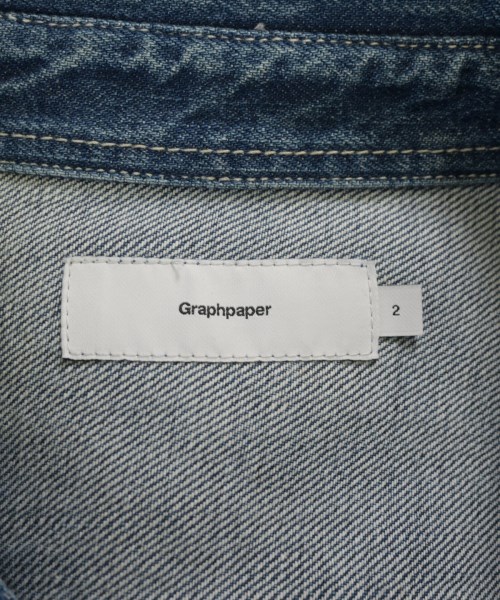 Graphpaper（グラフペーパー）カジュアルシャツ 青 サイズ:2(M位) メンズ/2200713938012