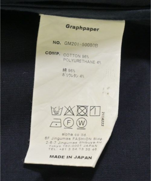 Graphpaper（グラフペーパー）チェスターコート 紺 サイズ:1(S位) メンズ/2200712848015