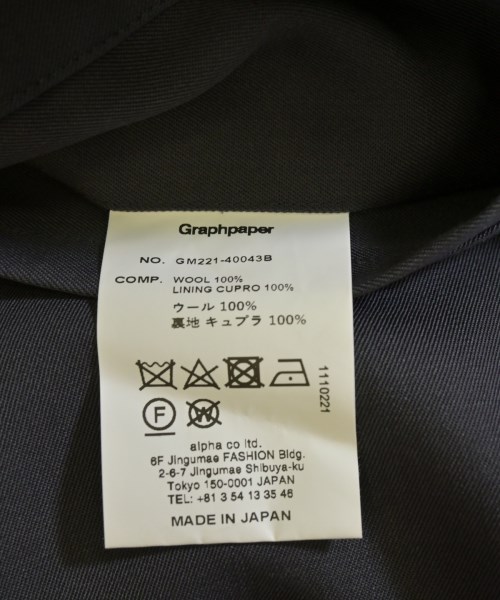 Graphpaper（グラフペーパー）その他 グレー サイズ:F メンズ/2200715859018
