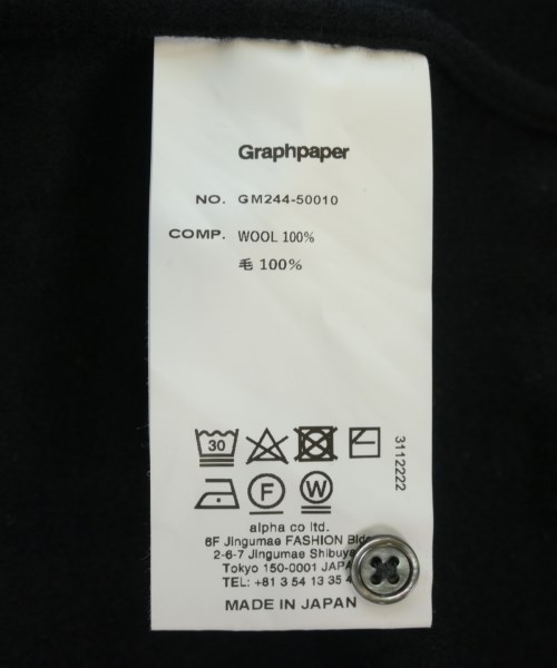 Graphpaper（グラフペーパー）カジュアルシャツ 黒 サイズ:1(S位) メンズ/2200717302017