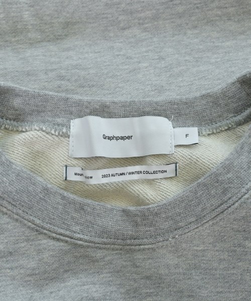 Graphpaper（グラフペーパー）スウェット グレー サイズ:F メンズ/2200645414035