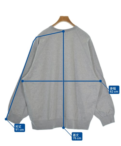 Graphpaper（グラフペーパー）スウェット グレー サイズ:F メンズ/2200645414035